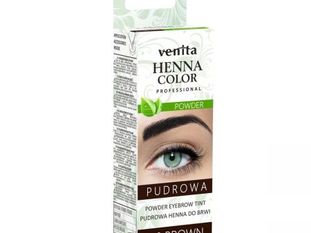 Henna Color Powder pudrowa henna do brwi 4.0 Brown 4g For Cheap