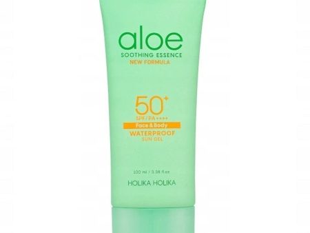 Aloe Soothing Essence Face & Body Waterproof Sun Gel SPF50+ żel przeciwsłoneczny do twarzy i ciała 100ml Supply