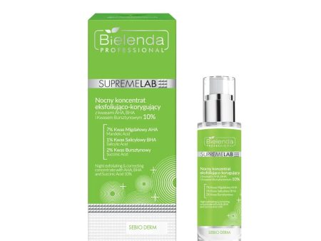 SupremeLab Sebio Derm nocny koncentrat eksfoliująco-korygujący 30ml For Discount