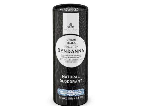 Natural Soda Deodorant naturalny dezodorant na bazie sody sztyft kartonowy Urban Black 40g Cheap