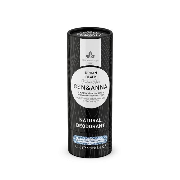 Natural Soda Deodorant naturalny dezodorant na bazie sody sztyft kartonowy Urban Black 40g Cheap