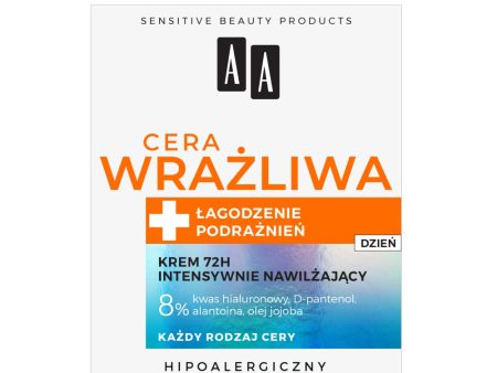 Cera Wrażliwa krem intensywnie nawilżający 72H na dzień 50ml Online