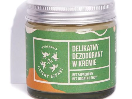 Delikatny dezodorant w kremie bez dodatku sody Bezzapachowy 60ml Online Sale