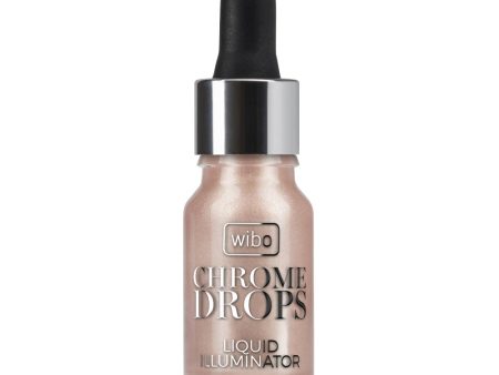 Chrome Drops Liquid Illuminator płynny rozświetlacz do twarzy i ciała 2 9ml Online now