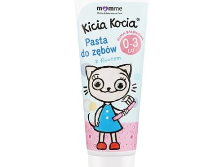 Kicia Kocia pasta do zębów z fluorem 0-3 lat Guma Balonowa 50ml Fashion