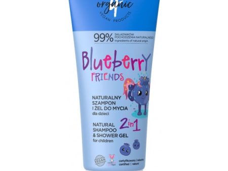 Naturalny szampon i żel do mycia dla dzieci 2w1 Blueberry Friends 200ml Supply