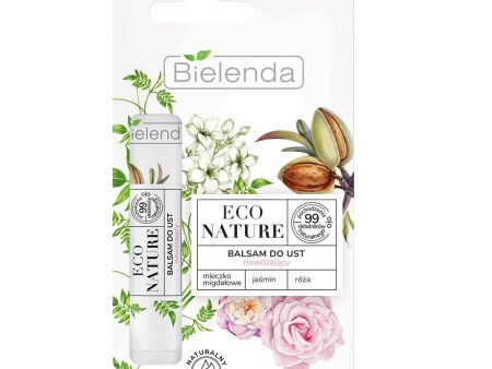 Eco Nature balsam do ust nawilżający Mleczko migdałowe & Jaśmin & Róża 10g For Discount