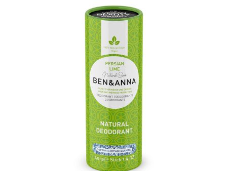 Natural Soda Deodorant naturalny dezodorant na bazie sody sztyft kartonowy Persian Lime 40g Supply