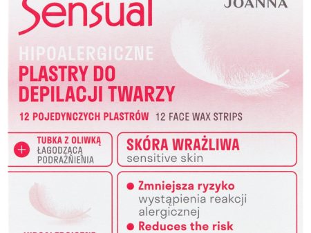 Sensual hipoalergiczne plastry do depilacji twarzy 12szt + tubka z oliwką łagodzącą 10ml Supply