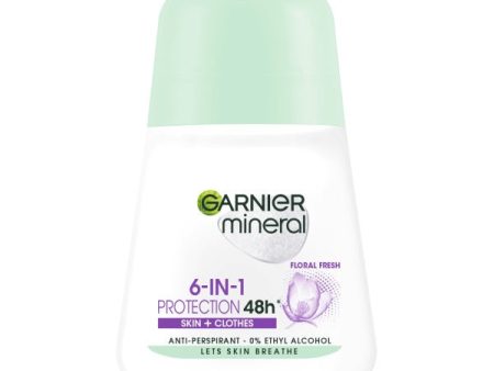 Mineral 6-in-1 Protection Floral Fresh antyperspirant w kulce 50ml For Discount