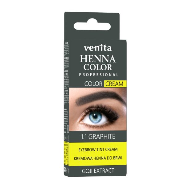 Henna Color Cream henna do brwi i rzęs w kremie 1.1 Grafit 30g Online Sale