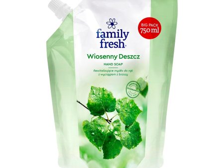 Wiosenny Deszcz rewitalizujące mydło do rąk z wyciągiem z brzozy 750ml on Sale