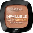 Infaillible 24H Fresh Wear Soft Matte Bronzer matujący bronzer do twarzy 300 Light Medium 9g Online now