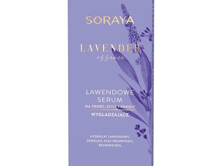 Lavender Essence lawendowe serum wygładzające na twarz szyję i dekolt 30ml Sale