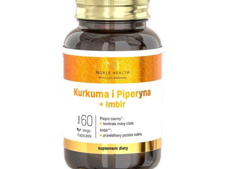 Kurkuma i Piperyna + Imbir suplement diety 60 kapsułek Sale