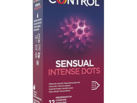 Sensual Intense Dots prezerwatywy ze stożkowatymi wypustkami 12szt. Hot on Sale