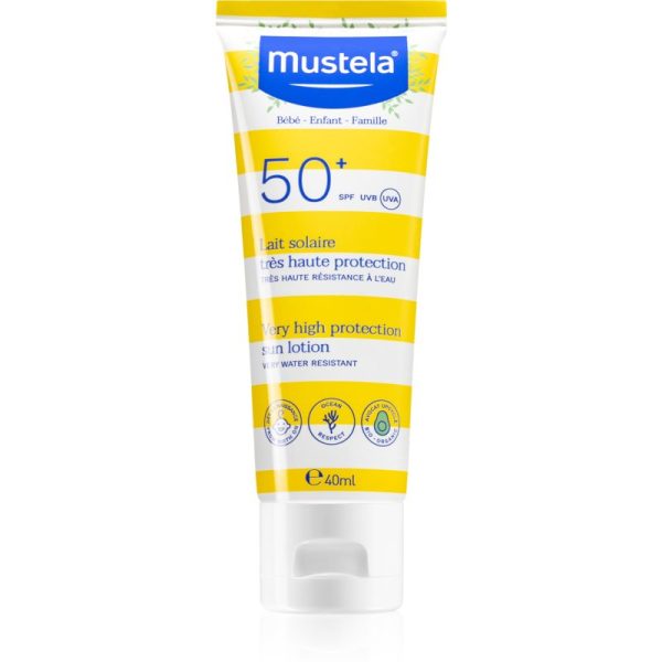 SPF50 Mineral Sunscreen Lotion przeciwsłoneczne mleczko do skóry wrażliwej 40ml For Sale