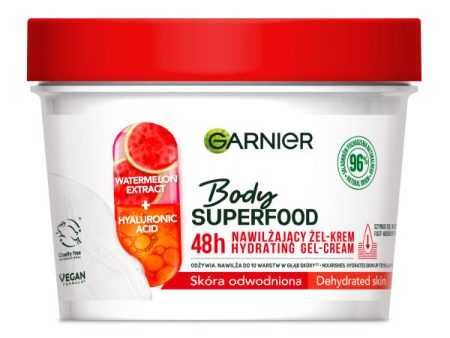 Body Superfood Watermelon nawilżający żel-krem z ekstraktem z arbuza i kwasem hialuronowym 380ml For Cheap