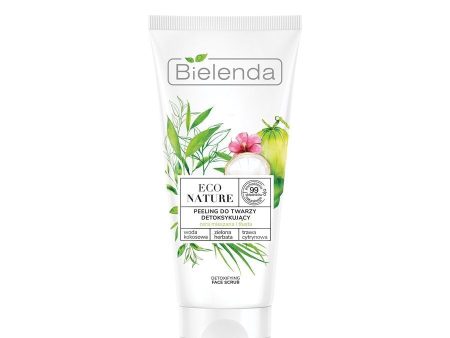 Eco Nature peeling do twarzy detoksykujący Woda Kokosowa & Zielona Herbata & Trawa Cytrynowa 150g Online now