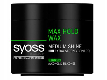 Max Hold Wax wosk stylizujący do włosów Medium Shine 150ml Online Hot Sale