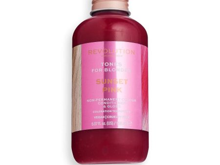 Hair Tones For Blondes balsam koloryzujący do włosów blond Sunset Pink 150ml Fashion