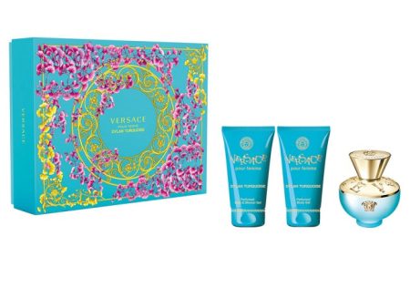 Dylan Turquoise Pour Femme zestaw woda toaletowa spray 50ml + żel pod prysznic 50ml + balsam do ciała 50ml Online Sale