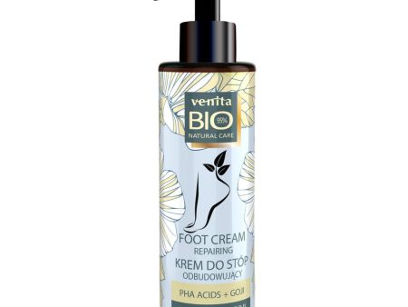 Bio Natural Care Foot Cream odbudowujący bio krem do stóp Kwasy PHA + Ekstrakt z Jagód Goji 100ml Online now