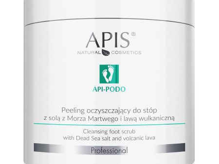 Api-Podo peeling oczyszczający do stóp z solą z Morza Martwego i lawą wulkaniczną 700g Hot on Sale