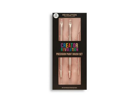 Creator Revolution Precision Paint Brush Set zestaw trzech pędzli do precyzyjnego makijażu oczu Fashion