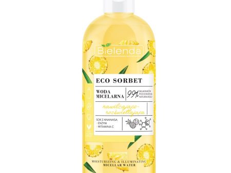 Eco Sorbet woda micelarna nawilżająco-rozświetlająca Ananas 500ml Online Hot Sale