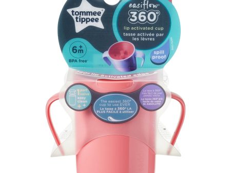 Easiflow 360° kubek z uchwytami 6m+ Różowy 200ml Fashion