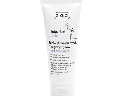 Mintperfekt Aroma biała glinka do mycia i higieny zębów Verbena Mięta 100ml Online Hot Sale